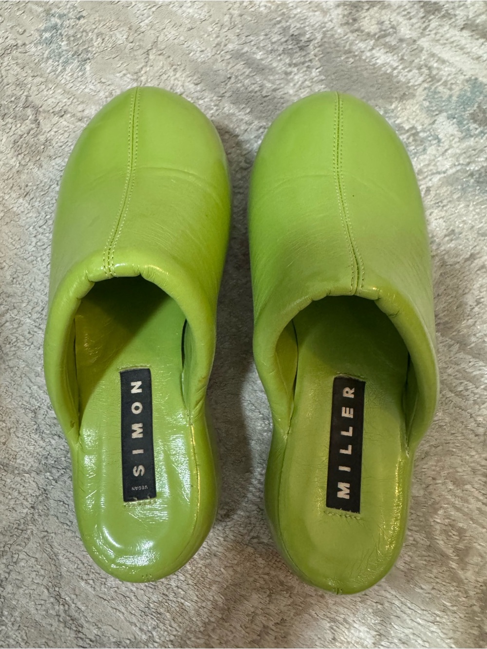 Simon Miller Platform Bubble Clogs in Kiwi Green Size 36 or US Size 6 $609 - Picture 7 of 11